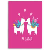 Lama Fleece plaid 130 x 160 cm - thumbnail