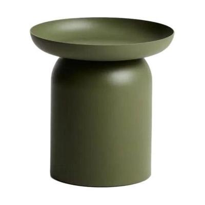 Kave Home Arcola bijzettafel Ø45 cm Groen