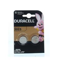 Duracell knoopcel Electronics CR2025, blister van 2 stuks - thumbnail