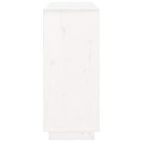 Dressoir 104,5x34x80 cm massief grenenhout wit - thumbnail