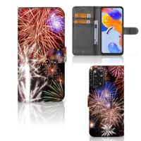 Xiaomi Redmi Note 11 Pro 5G/4G | Wallet Case | met Pasjes | Vuurwerk - thumbnail