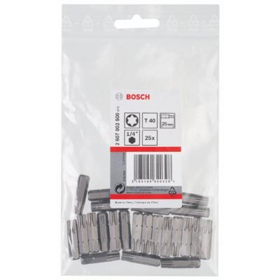 Bosch Accessoires Bit extra-hard T40, 25 mm 25st - 2607002500 Bosch Accessoires Bit extra-hard T40, 25 mm 25st - 2607002500