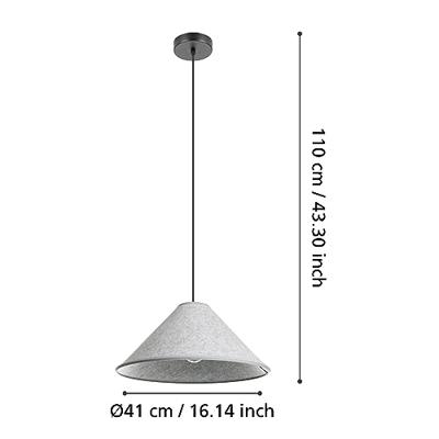 Eglo Textiel hanglampAlsager Ø 41cm - 43984