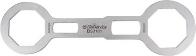 Bikeservice sleutel voor voorvorkkappen schl fork cap bst 46x50mm 8knt
