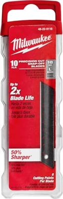 Milwaukee Reserve Afbreekmesjes 18mm VE=10 - 4932480107