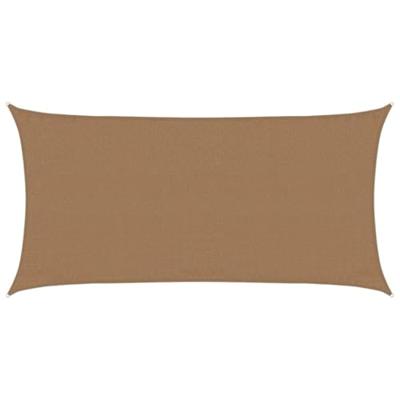 VidaXL Zonnezeil 160 g/m² 3x6 m hdpe taupe