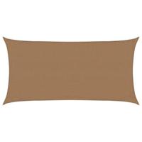 VidaXL Zonnezeil 160 g/m² 3x6 m hdpe taupe - thumbnail