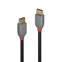 LINDY USB-kabel USB 2.0 USB-C stekker, USB-C stekker 0.50 m Zwart 36870 - thumbnail