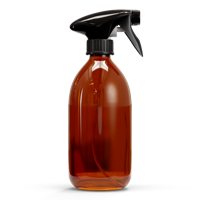 Glazen fles - Bruin (incl. varierende doppen) - thumbnail