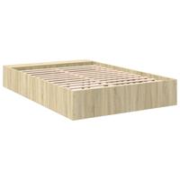 Bedframe bewerkt hout sonoma eikenkleurig 90x190 cm - thumbnail