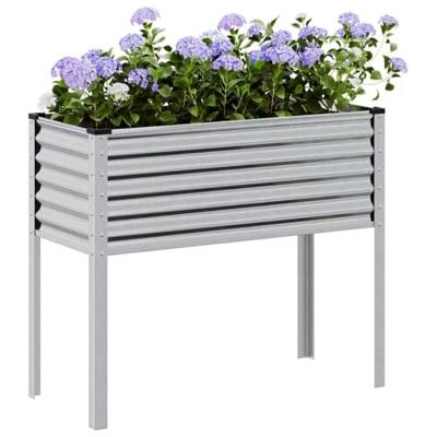 VidaXL Plantenbak 100x45x90 cm gegalvaniseerd staal VidaXL Plantenbak 100x45x90 cm gegalvaniseerd staal