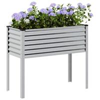 VidaXL Plantenbak 100x45x90 cm gegalvaniseerd staal - thumbnail