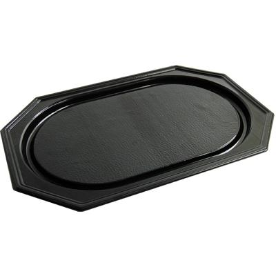 Cateringschaal, uit gerecycleerd PET, ft 45 x 30 cm, zwart, pak van 10 stuks
