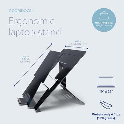 R-Go Tools Riser Document Notebookstandaard Zwart 55,9 cm (22 ) - thumbnail