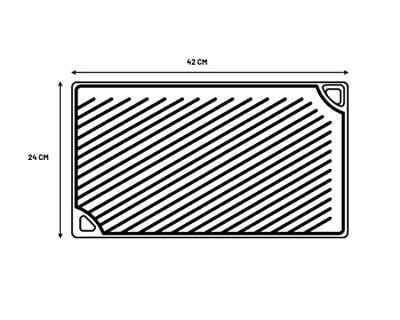 Lodge Omkeerbare Grill-/bakplaat LDP3 grillplaat - thumbnail