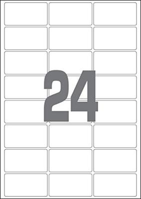 A4 etiketten 64 x 34 mm wit 100 vel Sorex