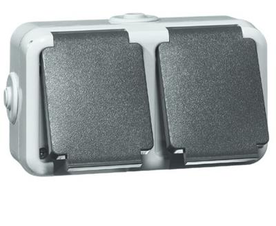 PEHA by Honeywell 306211 Wandcontactdoos Compleet 1-voudig Grijs 1 stuk(s)