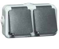 PEHA by Honeywell 306211 Wandcontactdoos Compleet 1-voudig Grijs 1 stuk(s) - thumbnail