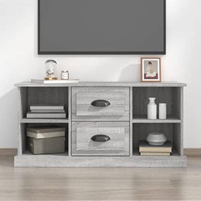 Tv-meubel 99,5x35,5x48 cm bewerkt hout grijs sonoma eikenkleur Tv-meubel 99,5x35,5x48 cm bewerkt hout grijs sonoma eikenkleur