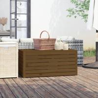 Tuinbox 101x50,5x46,5 cm massief grenenhout honingbruin - thumbnail