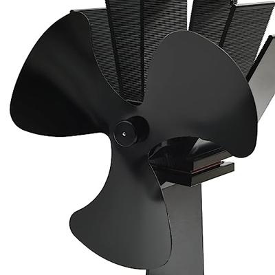 VidaXL Kachelventilator met 3 vinnen zwart