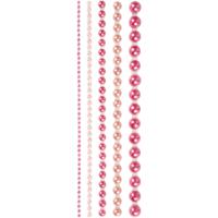 Creativ Company Halve plakparels roze 2-8mm, 140st. - thumbnail