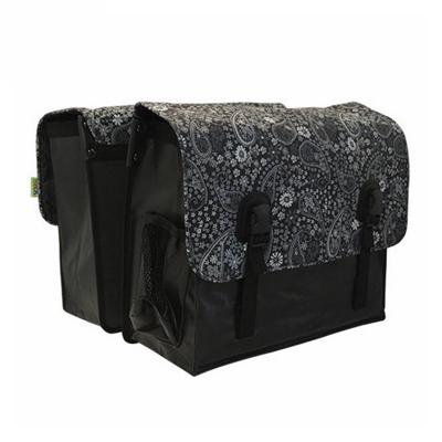 Dubbele Fietstas Classic Blackish Pattern Dubbele Fietstas Classic Blackish Pattern