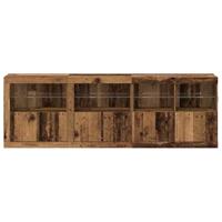 Dressoir Oud hout 202 x 37 x 67 cm Bewerkt hout - thumbnail