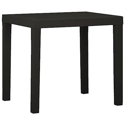 VidaXL Tuintafel 79x65x72 cm kunststof antracietkleurig