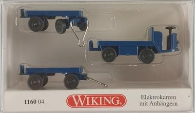 Wiking 116004 H0 Bouwvoertuig Elektrische wagens met aanhangers Wiking 116004 H0 Bouwvoertuig Elektrische wagens met aanhangers