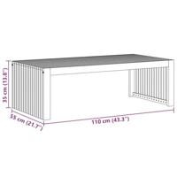 Salontafel Bruin 110 x 55 x 35 cm Massief acaciahout - thumbnail