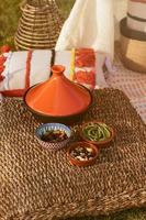 Cosy & Trendy Tajine Inductie - Zwart/Oranje - ø 25 cm - thumbnail