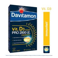 Davitamon Vitamine D3 Pro 2800 IU Vegan 24 Liquidcaps - thumbnail