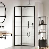 Sealskin SOHO swingdeur 2-delig links draaiend 120x210cm mat zwart - thumbnail