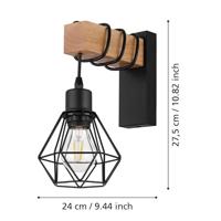 Eglo Houten wandlampTownshend 5 - 44078 - thumbnail