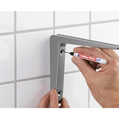 Permanente markeerstift Edding 8850 Boor Zwart (5 Stuks)