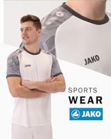 JAKO 4224 Shirt Iconic Km - Wit/Zachtgrijs/Antra Light - S - thumbnail