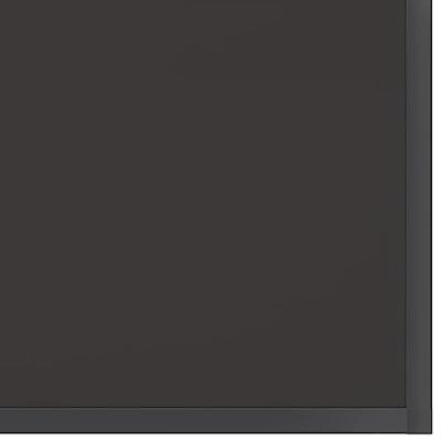 Wandtafel 200x35x75,5 cm gehard glas zwart