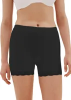 Fine Woman dames boxershort met kort pijpje - Elastisch katoenen kanten onderbroek - thumbnail