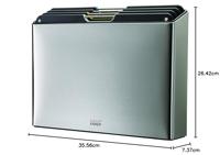 Joseph Joseph Folio Steel Snijplankset - Set van 4 - Zilver / Zwart - thumbnail