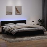 Boxspring met matras en LED fluweel zwart 180x210 cm - thumbnail