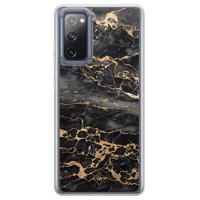 Samsung Galaxy S20 FE hybride hoesje - Marmer grijs brons - thumbnail