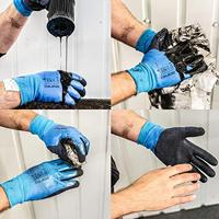 Guide werkhandschoenen - 585 - blauwe latex - waterdicht - maat 9 - thumbnail