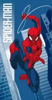 Spiderman strandlaken city 70 x 140 cm katoen - thumbnail