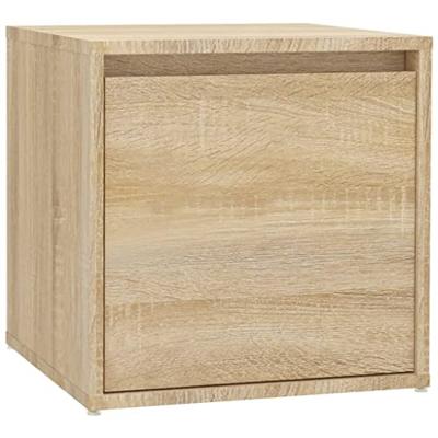 Garderobe set bewerkt hout sonoma eikenkleurig
