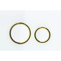 Bedieningsplaat Geberit Sigma 50 Round voor 2-toets Spoeling Messing Goud / Wit - thumbnail