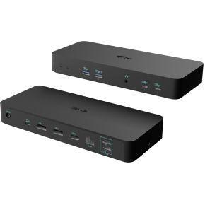 I-tec C31INTGTRI4KDOCPDCH laptop dock & poortreplicator Bedraad USB 3.2 Gen 1 (3.1 Gen 1) Type-C Zwa