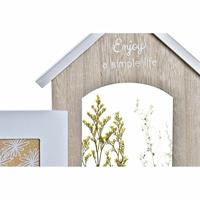 Fotolijsten DKD Home Decor Hout Bloem Natuurlijk (42 x 7 x 29 cm) (2 Stuks) - thumbnail