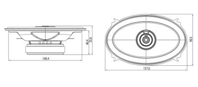 JBL SPKCB6422F 2-weg coaxiale inbouwluidspreker 120 W Inhoud: 1 stuk(s) - thumbnail