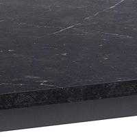 Bendt Eettafel 'Per' Marmerlook, 160 x 90cm, kleur zwart - thumbnail